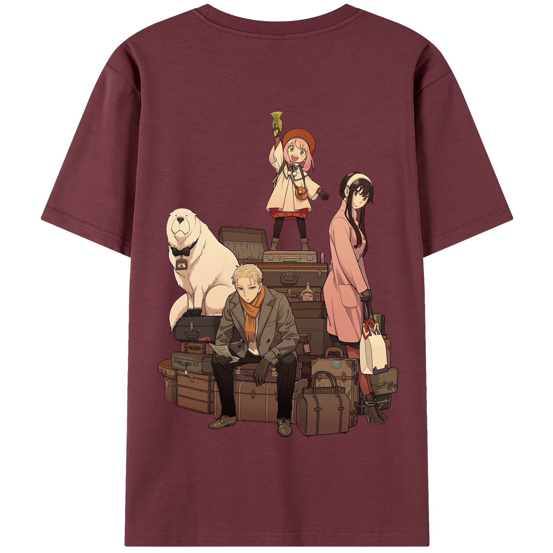 （画像用） SPY×FAMILY间谍家家酒 綿100％半袖Tシャツ（背面プリント）